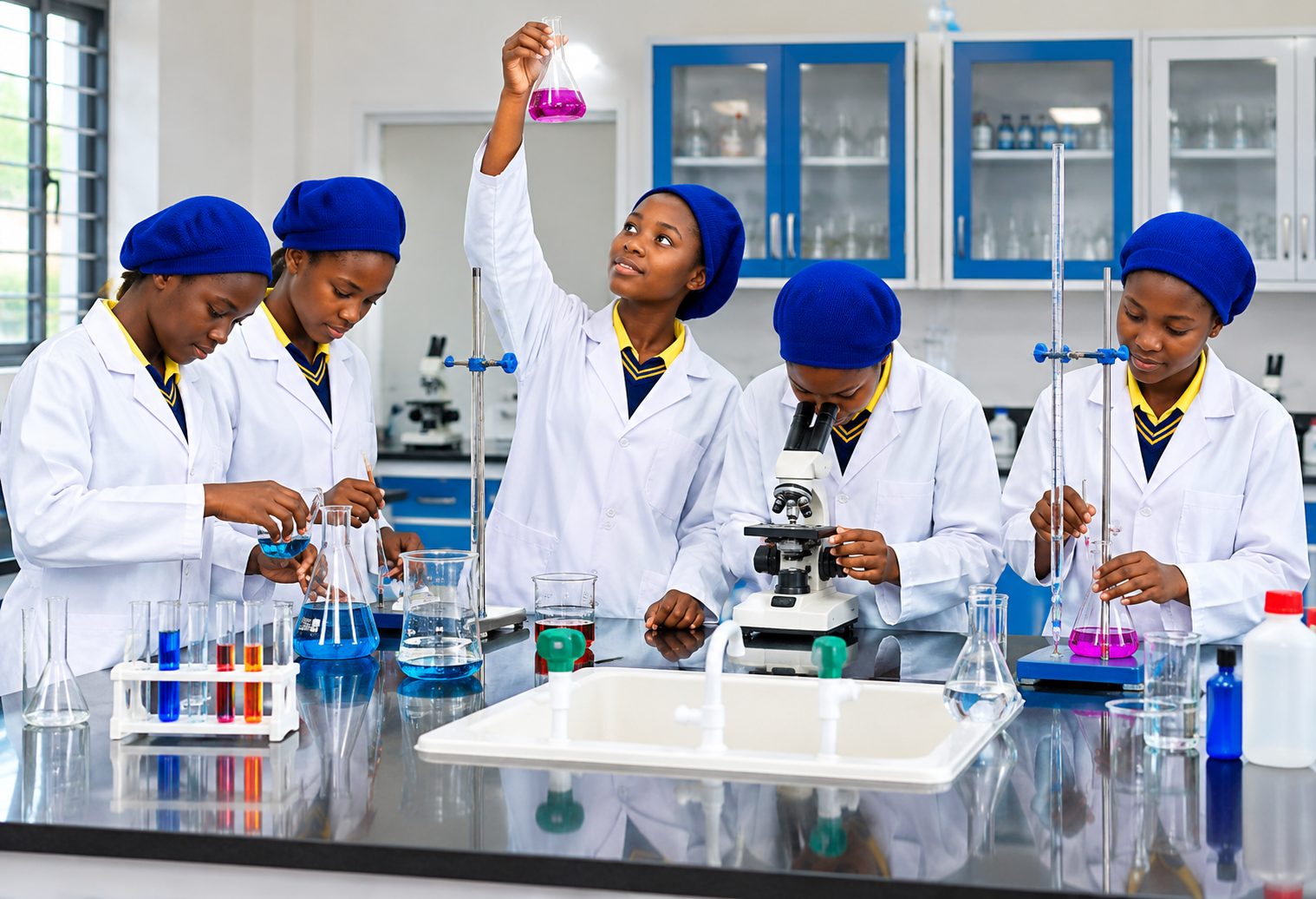 Science students at Immaculate Conception